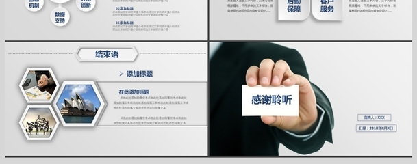 商務個人工作求職崗位競聘動態PPT 打造個人商務服務專業形象的核心策略
